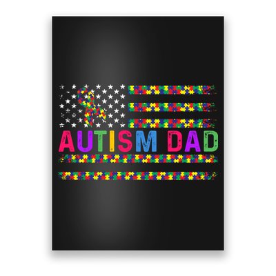 Autism Dad Autistic Child Father's Day Slogan Poster