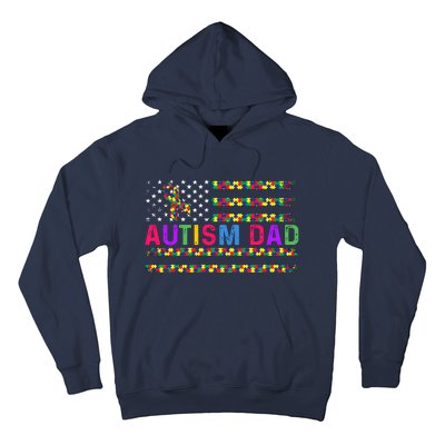 Autism Dad Autistic Child Father's Day Slogan Hoodie