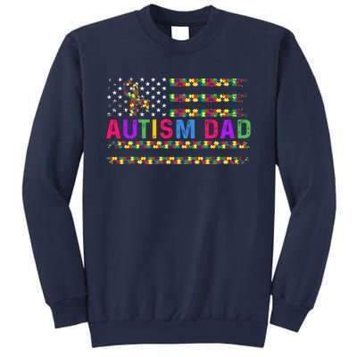 Autism Dad Autistic Child Father's Day Slogan Sweatshirt