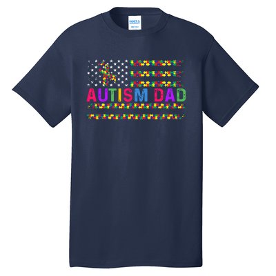 Autism Dad Autistic Child Father's Day Slogan Tall T-Shirt