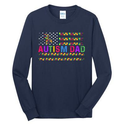 Autism Dad Autistic Child Father's Day Slogan Tall Long Sleeve T-Shirt