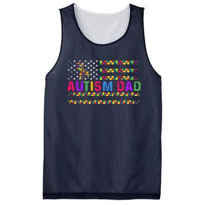 Autism Dad Autistic Child Father's Day Slogan Mesh Reversible Basketball Jersey Tank