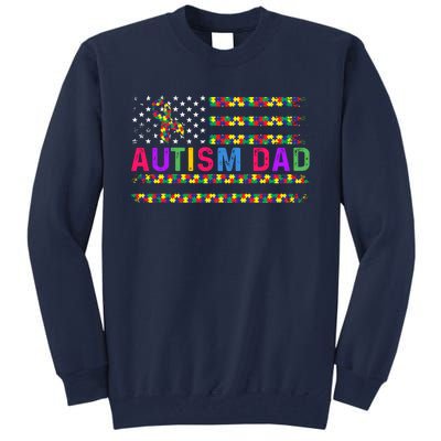 Autism Dad Autistic Child Father's Day Slogan Tall Sweatshirt