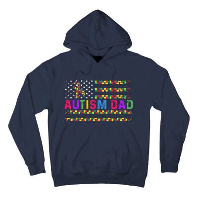 Autism Dad Autistic Child Father's Day Slogan Tall Hoodie