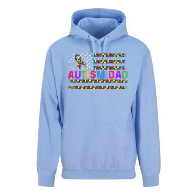 Autism Dad Autistic Child Father's Day Slogan Unisex Surf Hoodie