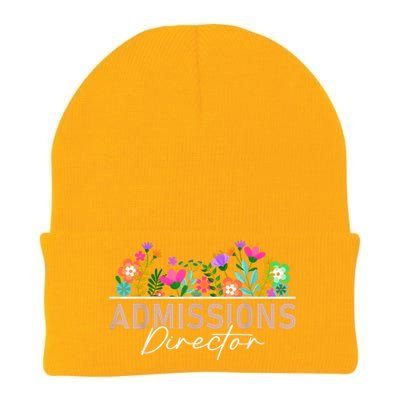 Admissions Director Appreciation Floral Knit Cap Winter Beanie