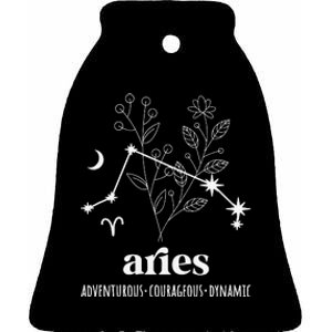 Aries Definition Aries Zodiac Sign Aries Birthday Ceramic Bell Ornament