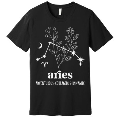 Aries Definition Aries Zodiac Sign Aries Birthday Premium T-Shirt