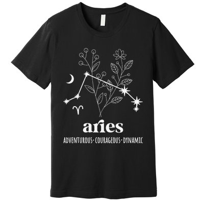 Aries Definition Aries Zodiac Sign Aries Birthday Premium T-Shirt