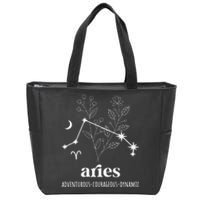 Aries Definition Aries Zodiac Sign Aries Birthday Zip Tote Bag