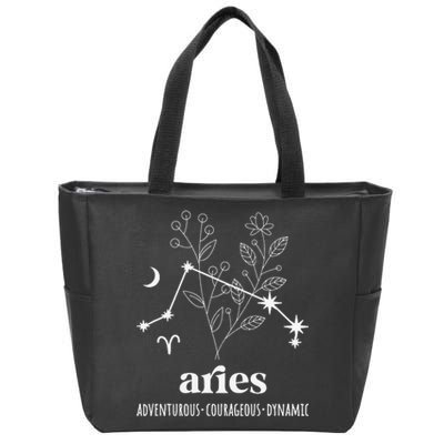 Aries Definition Aries Zodiac Sign Aries Birthday Zip Tote Bag