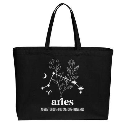 Aries Definition Aries Zodiac Sign Aries Birthday Cotton Canvas Jumbo Tote