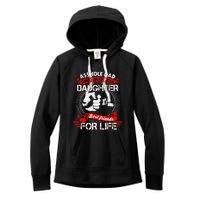 Asshole Dad And Smartass Daughter Best Friend For Life Women's Fleece Hoodie