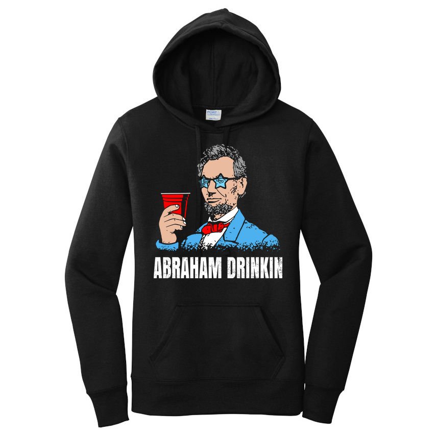 Abraham Drinkin Women's Pullover Hoodie