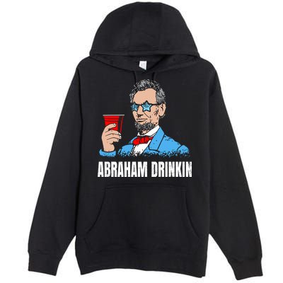 Abraham Drinkin Premium Pullover Hoodie