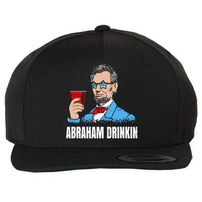 Abraham Drinkin Wool Snapback Cap