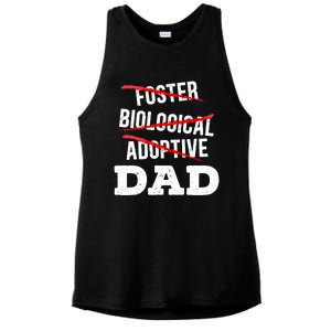 Adoptive Dad Adoption Announcet Foster Father Gotcha Day Meaningful Gift Ladies PosiCharge Tri-Blend Wicking Tank