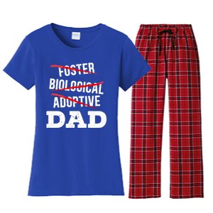 Adoptive Dad Adoption Announcet Foster Father Gotcha Day Meaningful Gift Women's Flannel Pajama Set