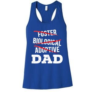 Adoptive Dad Adoption Announcet Foster Father Gotcha Day Meaningful Gift Women's Racerback Tank