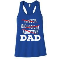 Adoptive Dad Adoption Announcet Foster Father Gotcha Day Meaningful Gift Women's Racerback Tank