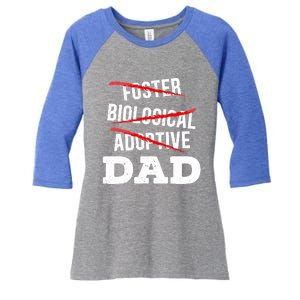 Adoptive Dad Adoption Announcet Foster Father Gotcha Day Meaningful Gift Women's Tri-Blend 3/4-Sleeve Raglan Shirt