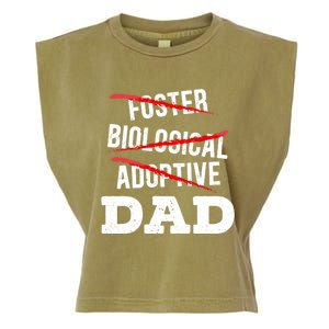 Adoptive Dad Adoption Announcet Foster Father Gotcha Day Meaningful Gift Garment-Dyed Women's Muscle Tee