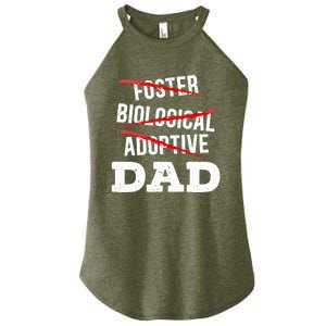 Adoptive Dad Adoption Announcet Foster Father Gotcha Day Meaningful Gift Women's Perfect Tri Rocker Tank