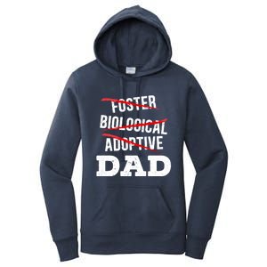 Adoptive Dad Adoption Announcet Foster Father Gotcha Day Meaningful Gift Women's Pullover Hoodie