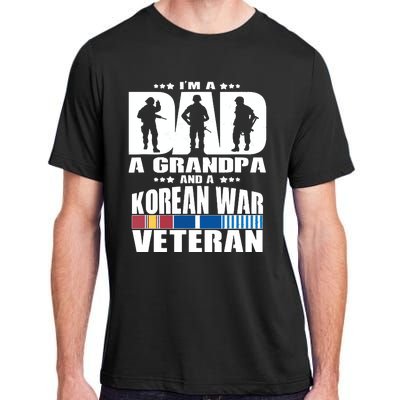 A Dad A Grandpa And A Korean War Veteran Grandparent Gift Adult ChromaSoft Performance T-Shirt