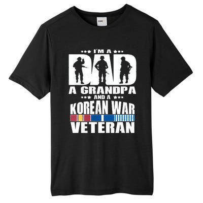 A Dad A Grandpa And A Korean War Veteran Grandparent Gift Tall Fusion ChromaSoft Performance T-Shirt