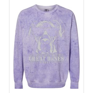 All Dogs Are Cool Great Danes Colorblast Crewneck Sweatshirt