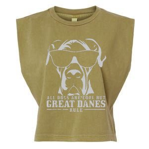 All Dogs Are Cool Great Danes Garment-Dyed Women's Muscle Tee