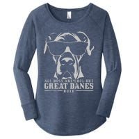 All Dogs Are Cool Great Danes Women's Perfect Tri Tunic Long Sleeve Shirt