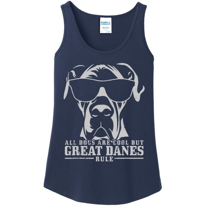 All Dogs Are Cool Great Danes Ladies Essential Tank