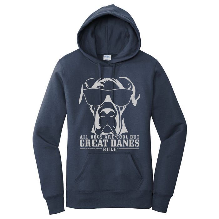 All Dogs Are Cool Great Danes Women's Pullover Hoodie