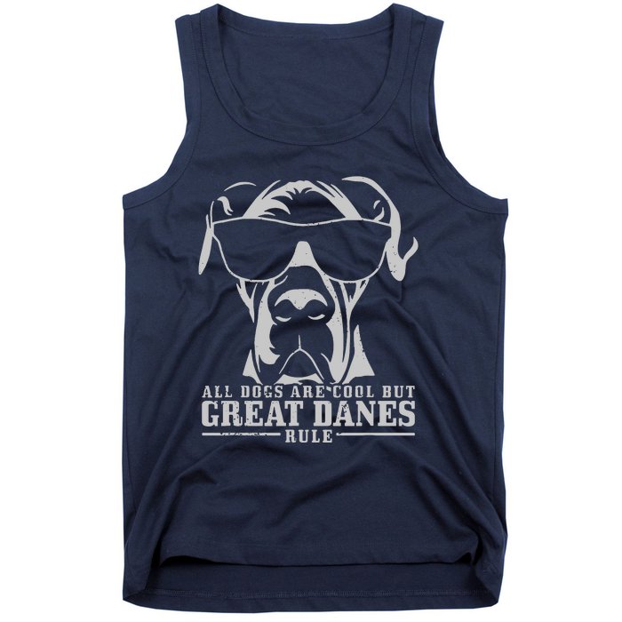 All Dogs Are Cool Great Danes Tank Top