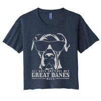 All Dogs Are Cool Great Danes Women's Crop Top Tee