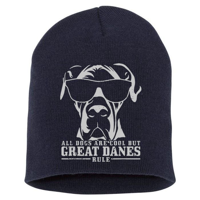 All Dogs Are Cool Great Danes Short Acrylic Beanie