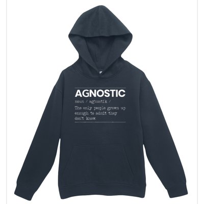 Agnostic Definition AntiReligion Agnosticism Atheist Urban Pullover Hoodie