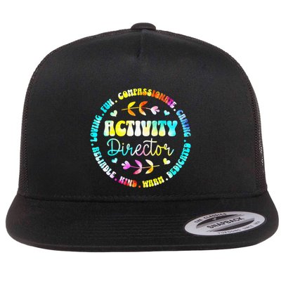 Activity Director Activity Assistant Team Professionals Week Flat Bill Trucker Hat