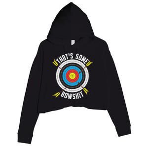 Archery Design Archery Bow Archer Crop Fleece Hoodie