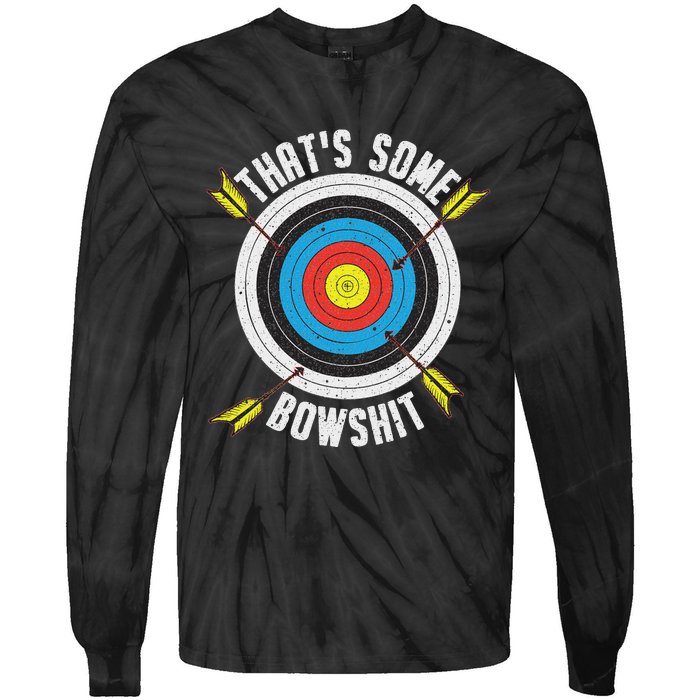 Archery Design Archery Bow Archer Tie-Dye Long Sleeve Shirt