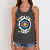 Archery Design Archery Bow Archer Women's Knotted Racerback Tank