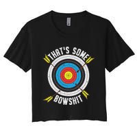 Archery Design Archery Bow Archer Women's Crop Top Tee