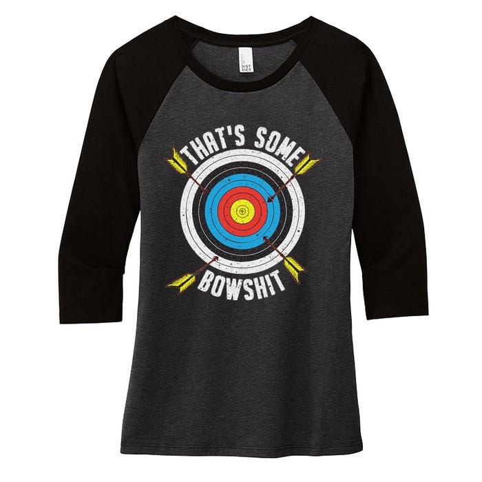 Archery Design Archery Bow Archer Women's Tri-Blend 3/4-Sleeve Raglan Shirt