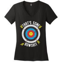 Archery Design Archery Bow Archer Women's V-Neck T-Shirt