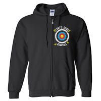 Archery Design Archery Bow Archer Full Zip Hoodie