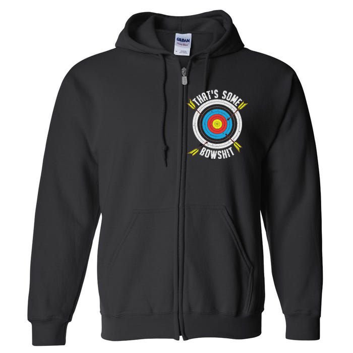 Archery Design Archery Bow Archer Full Zip Hoodie