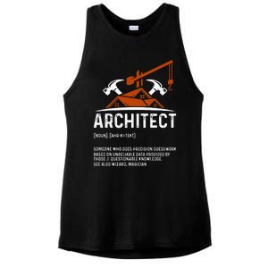 Architect Definition Architect Funny Architecture Ladies PosiCharge Tri-Blend Wicking Tank