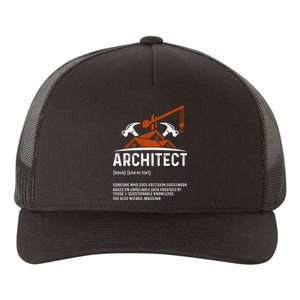 Architect Definition Architect Funny Architecture Yupoong Adult 5-Panel Trucker Hat